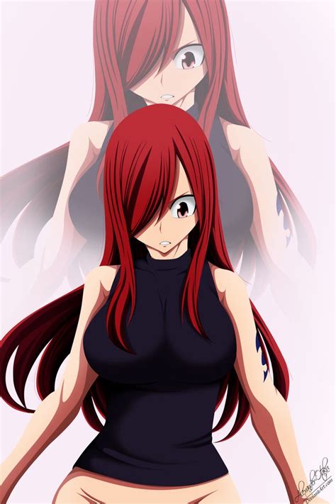 The exposed red head, grumbling while her eyes twitched in frustration at her ever growing humiliation. . Erza naked